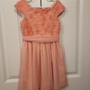 Coral formal dress girls xs